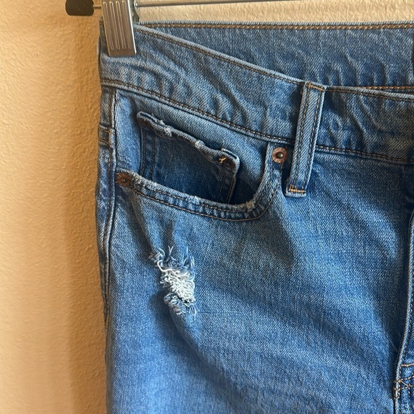 J.Crew Mid Rise Size 28 Flare Crop Distressed Jeans - Picture 4 of 15